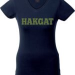 Hakgat Ladies V-Neck Black with cactus print