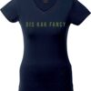 Kak Fancy Ladies V-Neck Black with cactus print