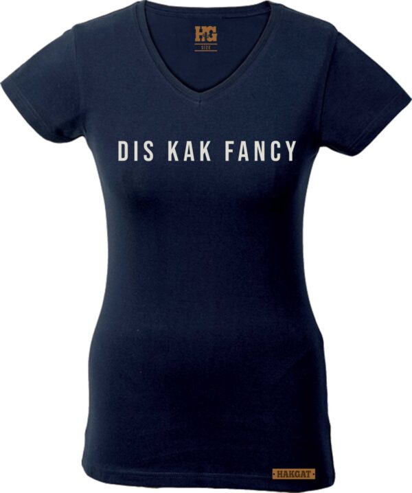 Kak Fancy Ladies V-Neck Black with cactus print