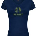 Ladies V-Neck navy with cactus print
