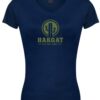 Ladies V-Neck navy with cactus print