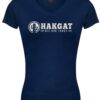 Ladies V-Neck navy with cactus print