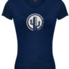 Ladies V-Neck navy with cactus print