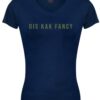 Kak Fancy Ladies V-Neck navy with cactus print