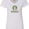 Ladies V-Neck white with cactus print