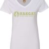 Ladies V-Neck white with cactus print