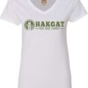 Ladies V-Neck white with cactus print