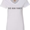 Kak Fancy Ladies V-Neck white with cactus print