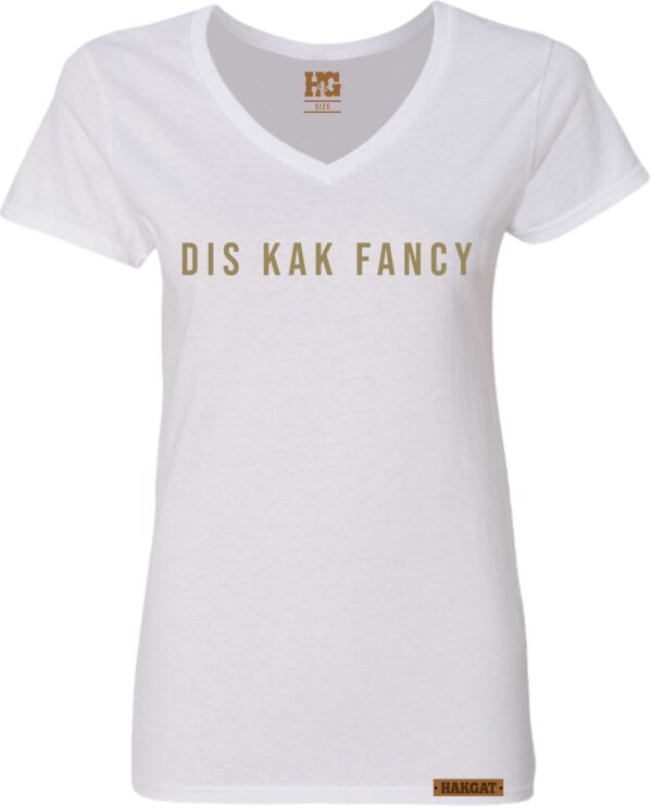 Kak Fancy Ladies V-Neck white with cactus print