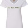 Kak Fancy Ladies V-Neck white with cactus print