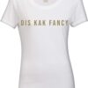 Kak Fancy Ladies regular fit white t-shirt with cactus print