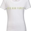 Kak Fancy Ladies regular fit white t-shirt with cactus print