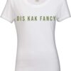 Kak Fancy Ladies regular fit white t-shirt with cactus print