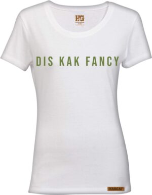 Kak Fancy Ladies regular fit white t-shirt with cactus print