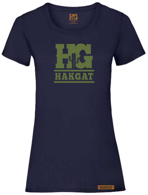Ladies Navy Classic T-Shirt - HG Print