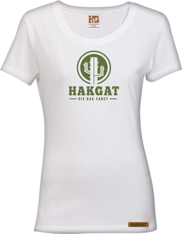 Ladies White Classic T-Shirt – Cactus Print