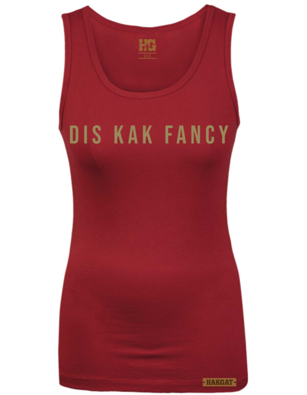 Kak Fancy Ladies Red Tank Tops