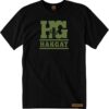 Mens black T-Shirt with green HG print