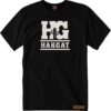 Mens black T-Shirt with white HG print