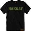 Mens black T-Shirt with green hakgat print