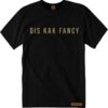 Mens black T-Shirt with khaki kak fancy print