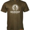 Mens Olive T-Shirt with white hakgat Cactus print
