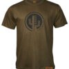 Mens Olive T-Shirt with black Cactus print