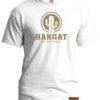 Mens white T-Shirt with khaki hakgat cactus print