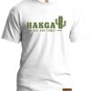Mens white T-Shirt with green hakgat cactus print