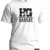 Mens white T-Shirt with black HG print