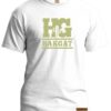 Mens white T-Shirt with light green HG print