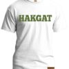 Mens white T-Shirt with green hakgat print