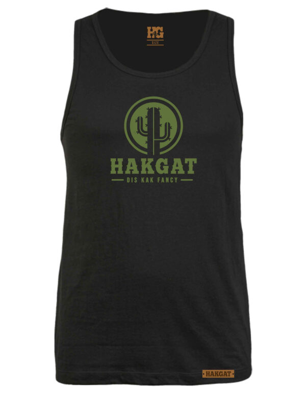 Mens Black Vest – Cactus Print