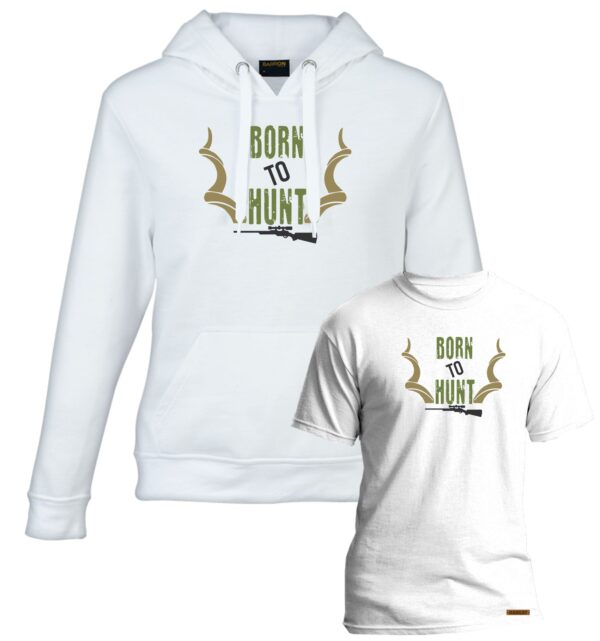 Born to Hunt Hoodie Combo 4 - Mens White