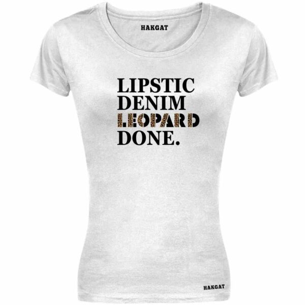 Ladies Cut T-shirt – Hakgat Leopard Print – Design 10