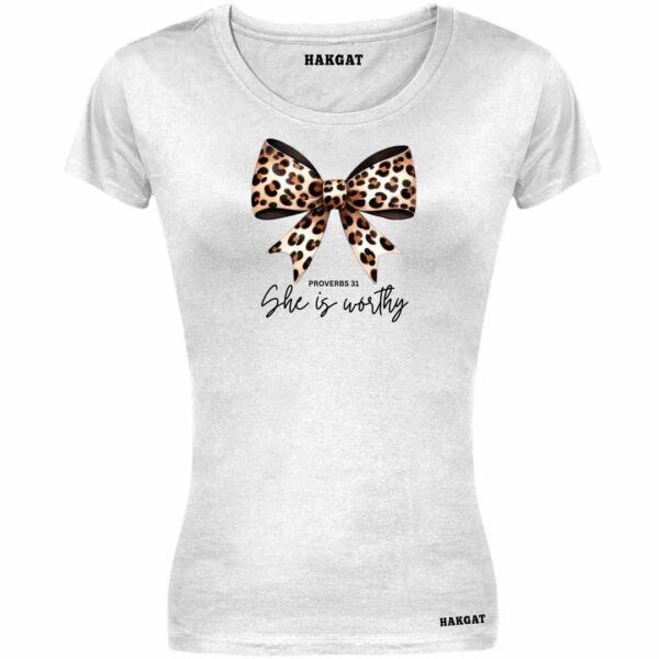 Ladies Cut T-shirt – Hakgat Leopard Print – Design 14